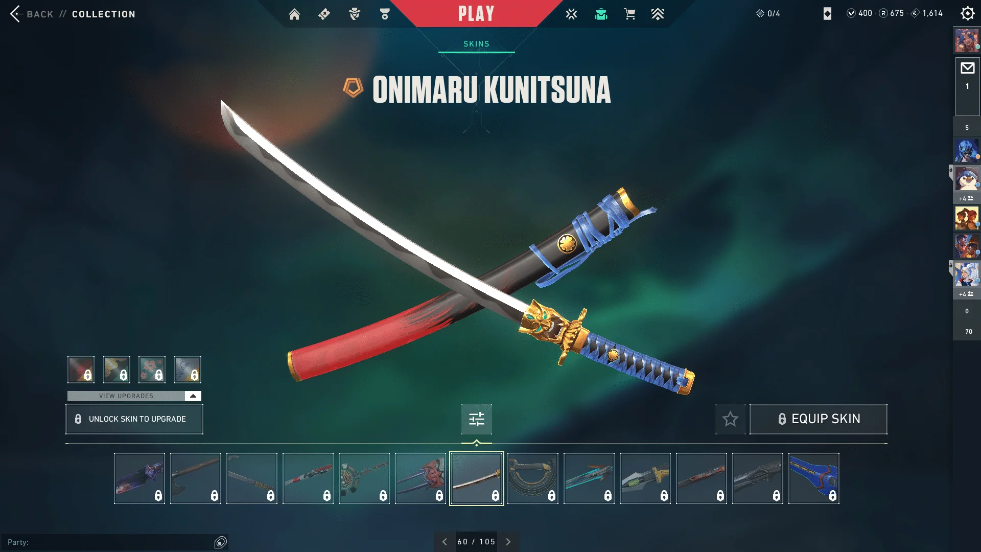 Oni katana best knife skins
