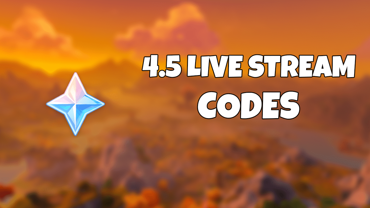 4.5 live stream codes