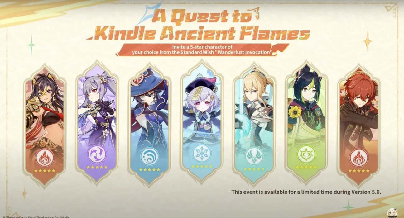 5.0 Genshin Reward